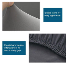 Load image into Gallery viewer, Elegant Kitchen Chair Covers Stretch Seat Covers For Chairs Slipcover Chair house chaise Furniture Covers Gray Chair cover Washable Anti dust Seat Slipcover Protector for Hotel Office Ceremony Banquet Wedding Party
