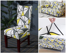 Load image into Gallery viewer, Elegant Kitchen Chair Covers Stretch Seat Covers For Chairs Slipcover Chair house chaise Furniture Covers Gray Chair cover Washable Anti dust Seat Slipcover Protector for Hotel Office Ceremony Banquet Wedding Party
