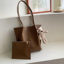 Load image into Gallery viewer, Elegant Ladies 2 piece set / suit Handbag Composite Bag Set Ladies Handbag Large Shoulder Bag Purse Bag Handbag For Females
