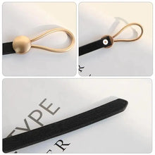 Load image into Gallery viewer, Elegant Leather Adjustable Thin Belt For Women Unique Black Design Ladies Belt High Quality Charming Waistbands For Dress
