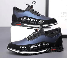 Load image into Gallery viewer, Elegant Leather Mens Luxury Casual Slip On Black Driving Fashion Sneakers Casual Walking Shoes Lightweight Anti-Slip Low Top Breathable Leather Mens Business Sneakers
