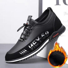 Load image into Gallery viewer, Elegant Leather Mens Luxury Casual Slip On Black Driving Fashion Sneakers Casual Walking Shoes Lightweight Anti-Slip Low Top Breathable Leather Mens Business Sneakers
