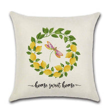 Load image into Gallery viewer, Elegant Linen Cushion Cover Black White Plaid Flower Pillow Case Throw Pillow Covers Waterproof Summer Outdoor Pillow Covers Home Summer Pillow Covers Home Decorative Pillows Cover For Sofa 45x45CM
