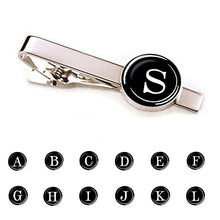 Load image into Gallery viewer, Elegant Men Fashion 26 Alphabet Letters Tie Clips Letter Tie Clip Men&#39;s Fashion Tie Pin Buckle Clip Tie Decoration Suit Accessories  Name Letters Jewelry Men Necktie Clip Pin Suit Accessories Classic Initials Alphabet A-Z Tie Clips
