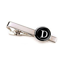 Load image into Gallery viewer, Elegant Men Fashion 26 Alphabet Letters Tie Clips Letter Tie Clip Men&#39;s Fashion Tie Pin Buckle Clip Tie Decoration Suit Accessories  Name Letters Jewelry Men Necktie Clip Pin Suit Accessories Classic Initials Alphabet A-Z Tie Clips
