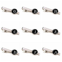 Load image into Gallery viewer, Elegant Men Fashion 26 Alphabet Letters Tie Clips Letter Tie Clip Men&#39;s Fashion Tie Pin Buckle Clip Tie Decoration Suit Accessories  Name Letters Jewelry Men Necktie Clip Pin Suit Accessories Classic Initials Alphabet A-Z Tie Clips
