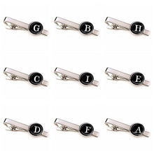 Load image into Gallery viewer, Elegant Men Fashion 26 Alphabet Letters Tie Clips Letter Tie Clip Men&#39;s Fashion Tie Pin Buckle Clip Tie Decoration Suit Accessories  Name Letters Jewelry Men Necktie Clip Pin Suit Accessories Classic Initials Alphabet A-Z Tie Clips
