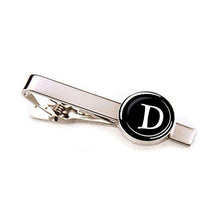 Load image into Gallery viewer, Elegant Men Fashion 26 Alphabet Letters Tie Clips Letter Tie Clip Men&#39;s Fashion Tie Pin Buckle Clip Tie Decoration Suit Accessories  Name Letters Jewelry Men Necktie Clip Pin Suit Accessories Classic Initials Alphabet A-Z Tie Clips
