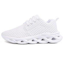 Load image into Gallery viewer, Elegant Modern Mens Sneakers Platform Shoes White Trainers Casual Breathable Mesh Men Women Running Shoes Breathable Walking Sneakers Lightweight Athletic Tennis Casual Sport Sneakers
