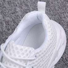 Load image into Gallery viewer, Elegant Modern Mens Sneakers Platform Shoes White Trainers Casual Breathable Mesh Men Women Running Shoes Breathable Walking Sneakers Lightweight Athletic Tennis Casual Sport Sneakers
