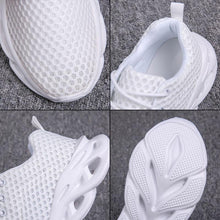 Load image into Gallery viewer, Elegant Modern Mens Sneakers Platform Shoes White Trainers Casual Breathable Mesh Men Women Running Shoes Breathable Walking Sneakers Lightweight Athletic Tennis Casual Sport Sneakers
