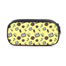 Load image into Gallery viewer, Elegant Music Note Piano Pen Case Holder Stylish Black/White Pencil Bag Guitar Pencil Case Unique Stationery Case For School
