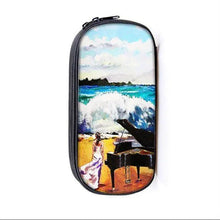 Load image into Gallery viewer, Elegant Music Note Piano Pen Case Holder Stylish Black/White Pencil Bag Guitar Pencil Case Unique Stationery Case For School

