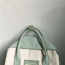 Load image into Gallery viewer, Elegant Nylon Candy Color Waterproof School Bags for Teenagers Girls And Women Nice Patchwork On Backpack For Female
