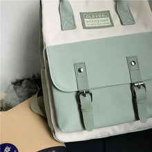 Load image into Gallery viewer, Elegant Nylon Candy Color Waterproof School Bags for Teenagers Girls And Women Nice Patchwork On Backpack For Female
