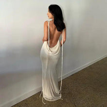 Load image into Gallery viewer, Elegant Open Back Cami Long Dress
