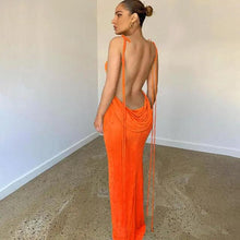 Load image into Gallery viewer, Elegant Open Back Cami Long Dress
