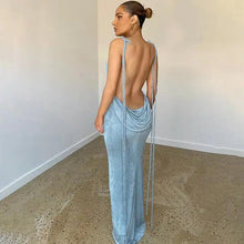 Load image into Gallery viewer, Elegant Open Back Cami Long Dress

