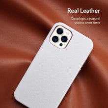 Load image into Gallery viewer, Elegant Phone Protection Back Cover Designed for iPhone 12 Pro Max Case Leather Cover for iPhone 12 mini 12 Pro Max Genuine Leather Case for iPhone 12 12Pro Luxury Black Phone Case For Businessman
