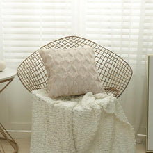 Load image into Gallery viewer, Elegant Plush Pillow Cover Geometric Soft Plush Short Wool Velvet Decorative Throw Pillow Covers Luxury Style Cushion Case Pillow Decorative Throw Pillow Case Soft Cozy Bed Cushion Cover Faux Fur Home Decor
