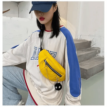 Load image into Gallery viewer, Elegant Purple Ladies Chain Waist Bag Canvas Fanny Pack Luxury Outdoor Chest Bag Phone Purse For Everyday Use

