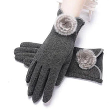 Load image into Gallery viewer, Elegant Red Autumn Full Finger Warm Women Gloves Classic Soft Comfortable Winter One Size Gloves For Women
