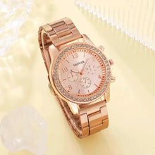 Load image into Gallery viewer, Elegant Rose Gold Watch Ensemble
