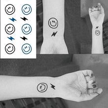 Load image into Gallery viewer, Elegant Small Waterproof Temporary Tattoo Sticker Makeup Flame Finger Black Square Rose Flower High Quality Design For Womens
