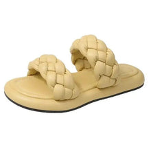 Load image into Gallery viewer, Elegant Solid Sandals Comfortable Women Summer Collection - Narrow Band Platform Cute Sandals Slippers Outfit indoor outdoor

