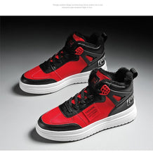 Load image into Gallery viewer, Elegant Sport Men's Sneaker Trend High Top Platform Shoes Spring Vulcanized Shoes Leather Casual Sport Fashion Flat Low Top Sneaker Lace-up Modern Design
