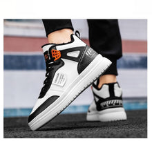Load image into Gallery viewer, Elegant Sport Men's Sneaker Trend High Top Platform Shoes Spring Vulcanized Shoes Leather Casual Sport Fashion Flat Low Top Sneaker Lace-up Modern Design
