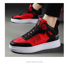 Load image into Gallery viewer, Elegant Sport Men's Sneaker Trend High Top Platform Shoes Spring Vulcanized Shoes Leather Casual Sport Fashion Flat Low Top Sneaker Lace-up Modern Design
