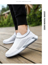 Load image into Gallery viewer, Elegant Sport Mens Sneakers Running Casual Shoes Spring New Lightweight Breathable Espadrilles Flying Woven Running Shoes Mesh Workout Casual Sports Mens Sneakers
