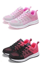 Load image into Gallery viewer, Elegant Sport Womens Sneakers Flats Casual Tennis Shoes Summer Lace-Up Mesh Light Breathable Casual Comfort Non Slip Lightweight Breathable Mesh Athletic Sneakers
