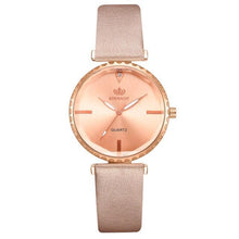 Load image into Gallery viewer, Elegant Style Fashion Womens Watch Luxury Leather Band Analog Quartz Wrist Watch Women Dress Leather Band Thin Minimalist Casual Simple Dress Analog Quartz Wristwatch

