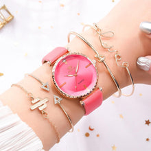 Load image into Gallery viewer, Elegant Style Fashion Womens Watch Luxury Leather Band Analog Quartz Wrist Watch Women Dress Leather Band Thin Minimalist Casual Simple Dress Analog Quartz Wristwatch

