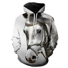 Load image into Gallery viewer, Elegant Sweaty Hoodie Popular Men's And Women's Sweatshirt Highest Value Animal 3D Printing Fashion Pullover Full Size  3D Horse Graphics Print Hoodie for Men Streetwear Casual Fashion Sweatshirt
