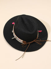 Load image into Gallery viewer, Elegant Tassel Beach Hats For Women Women's Bucket Sun Hat Max Sun Protection Holiday Hats Ladies Sun Hat Summer Straw Hats UV Protection Foldable Travel One Size Hat Modern Summer Fedoras For Party
