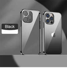 Load image into Gallery viewer, Elegant Unisex Clear Transparent Soft Case For iPhone 13 Pro Max 12 11 13Pro 14 Shockproof Ultra Thin Bumper Cover Luxury Cover Back Cover for iPhone
