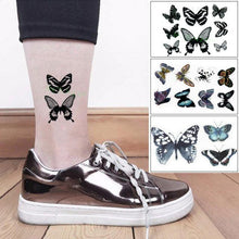 Load image into Gallery viewer, Elegant Waterproof Temporary Butterfly Sticker Tattoo Fake  Halloween Party Tattoo For Woman Girls
