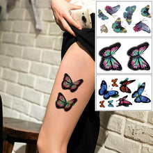 Load image into Gallery viewer, Elegant Waterproof Temporary Butterfly Sticker Tattoo Fake  Halloween Party Tattoo For Woman Girls
