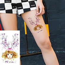 Load image into Gallery viewer, Elegant Waterproof Temporary Butterfly Sticker Tattoo Fake  Halloween Party Tattoo For Woman Girls
