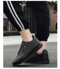 Load image into Gallery viewer, Elegant White Leather Mans Womens Sneakers Summer Lace-Up Trainers Gym Tennis Running Breathable High Quality Sport Women Mesh Wokrout Casual Slip On Flats Sneakers
