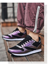 Load image into Gallery viewer, Elegant White Leather Mans Womens Sneakers Summer Lace-Up Trainers Gym Tennis Running Breathable High Quality Sport Women Mesh Wokrout Casual Slip On Flats Sneakers
