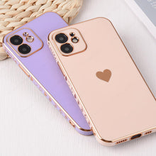 Load image into Gallery viewer, Elegant Women Phone Case For iPhone 13 14 Pro Camera Lens Protection For iPhone 12 11 Pro Max 14Plus Shockproof Case Luxurious Bumper Cute Pattern Women Girls Soft Silicone Shockproof Camera Case
