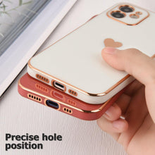 Load image into Gallery viewer, Elegant Women Phone Case For iPhone 13 14 Pro Camera Lens Protection For iPhone 12 11 Pro Max 14Plus Shockproof Case Luxurious Bumper Cute Pattern Women Girls Soft Silicone Shockproof Camera Case
