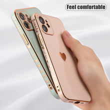Load image into Gallery viewer, Elegant Women Phone Case For iPhone 13 14 Pro Camera Lens Protection For iPhone 12 11 Pro Max 14Plus Shockproof Case Luxurious Bumper Cute Pattern Women Girls Soft Silicone Shockproof Camera Case
