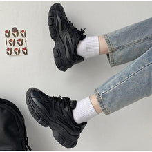 Load image into Gallery viewer, Elegant Women's Sneakers Lace Up Thick Platform Casual Shoes Leather Comfortable Walking Footwear Fashion New Lightweight Casual Everyday Walking Fashion Sneakers
