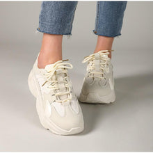 Load image into Gallery viewer, Elegant Women's Sneakers Lace Up Thick Platform Casual Shoes Leather Comfortable Walking Footwear Fashion New Lightweight Casual Everyday Walking Fashion Sneakers
