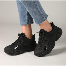 Load image into Gallery viewer, Elegant Women's Sneakers Lace Up Thick Platform Casual Shoes Leather Comfortable Walking Footwear Fashion New Lightweight Casual Everyday Walking Fashion Sneakers
